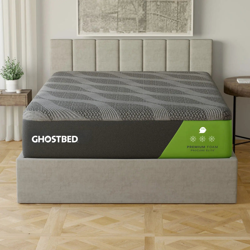 Premium 14" Foam Mattress with Cooling Ghost Ice Cover and Copper Infused Memory Foam by HouseOfZazla