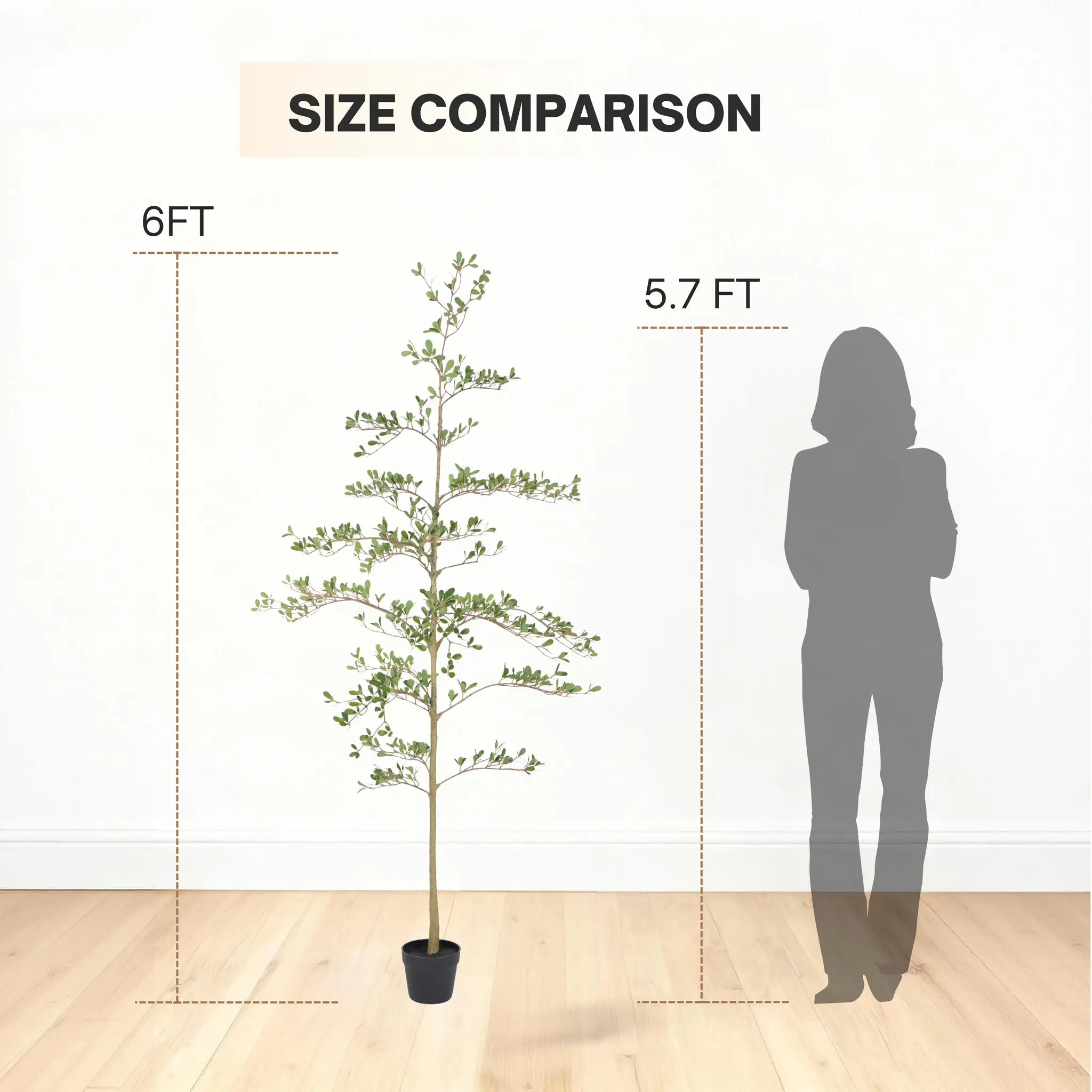 6ft Artificial Olive Tree, Realistic Faux Potted Plant by HouseOfZazla