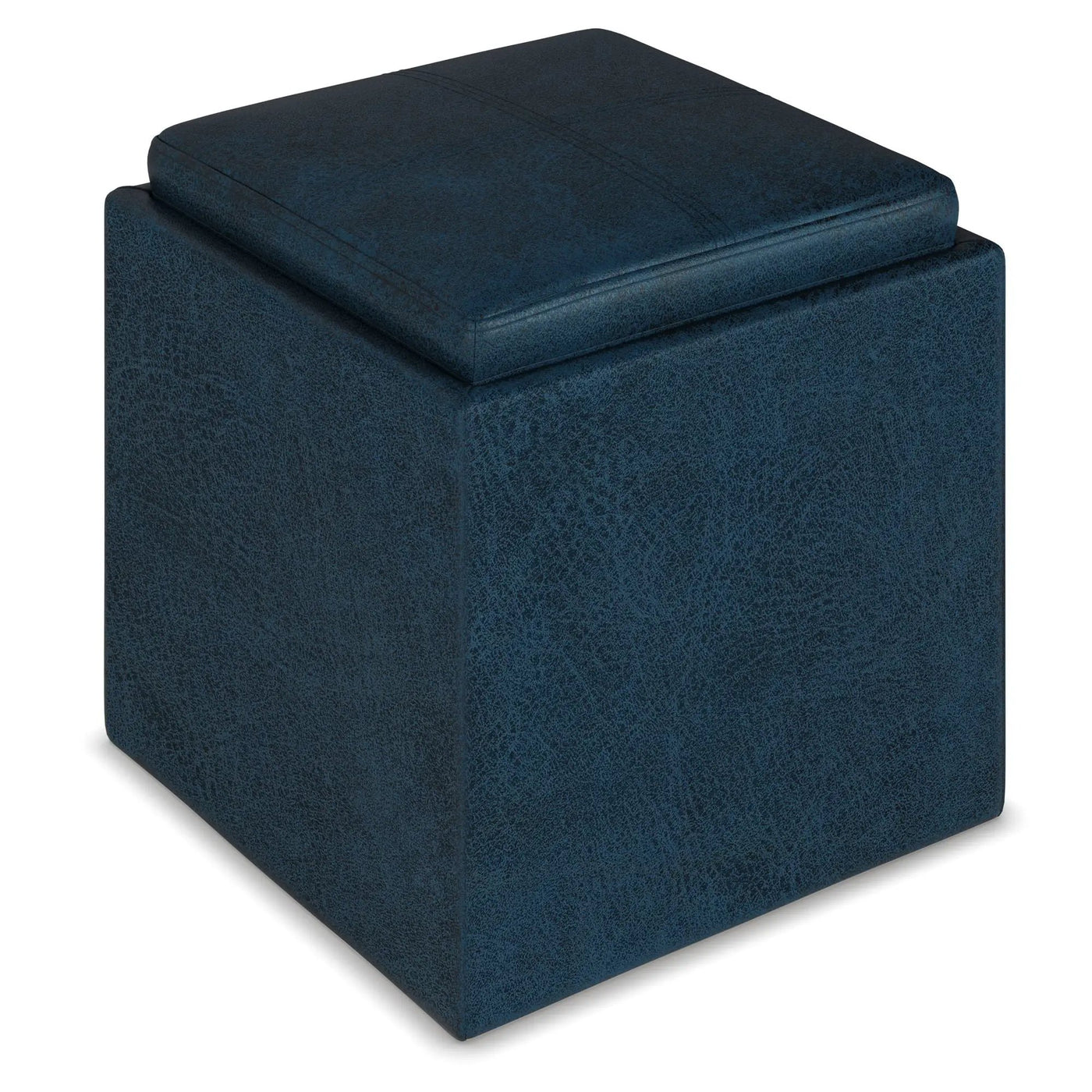Rockwood - Upholstered Cube Storage Ottoman With Tray by Unique Piece Furniture