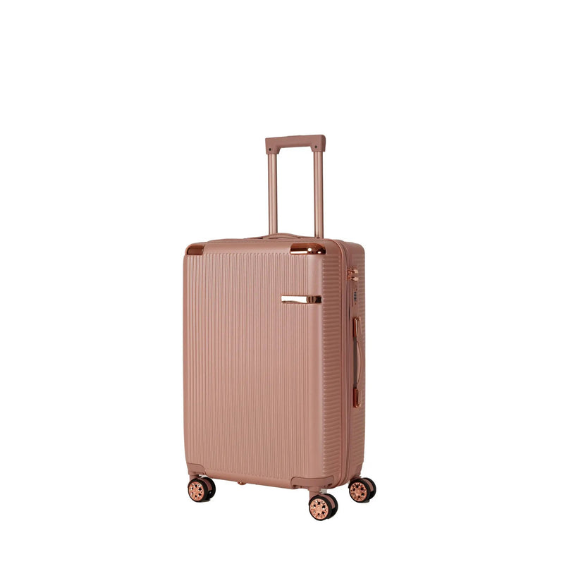4-Piece Hard ABS Luggage Set with 360° Dual Rotating Wheels by HouseOfZazla