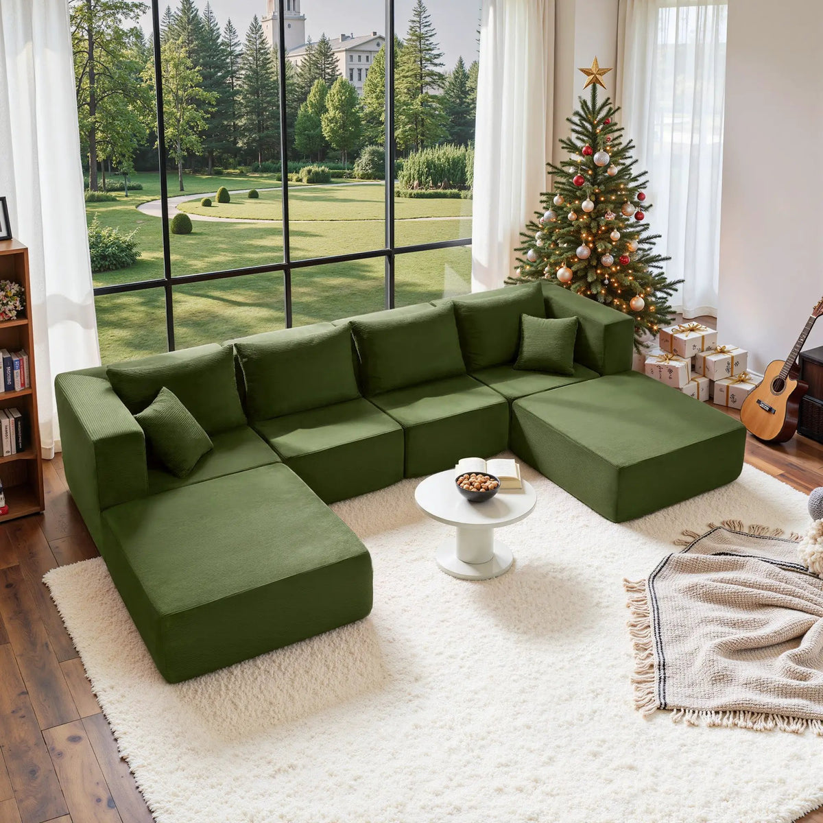 140" Modular Sectional Sofa Bed by HouseOfZazla
