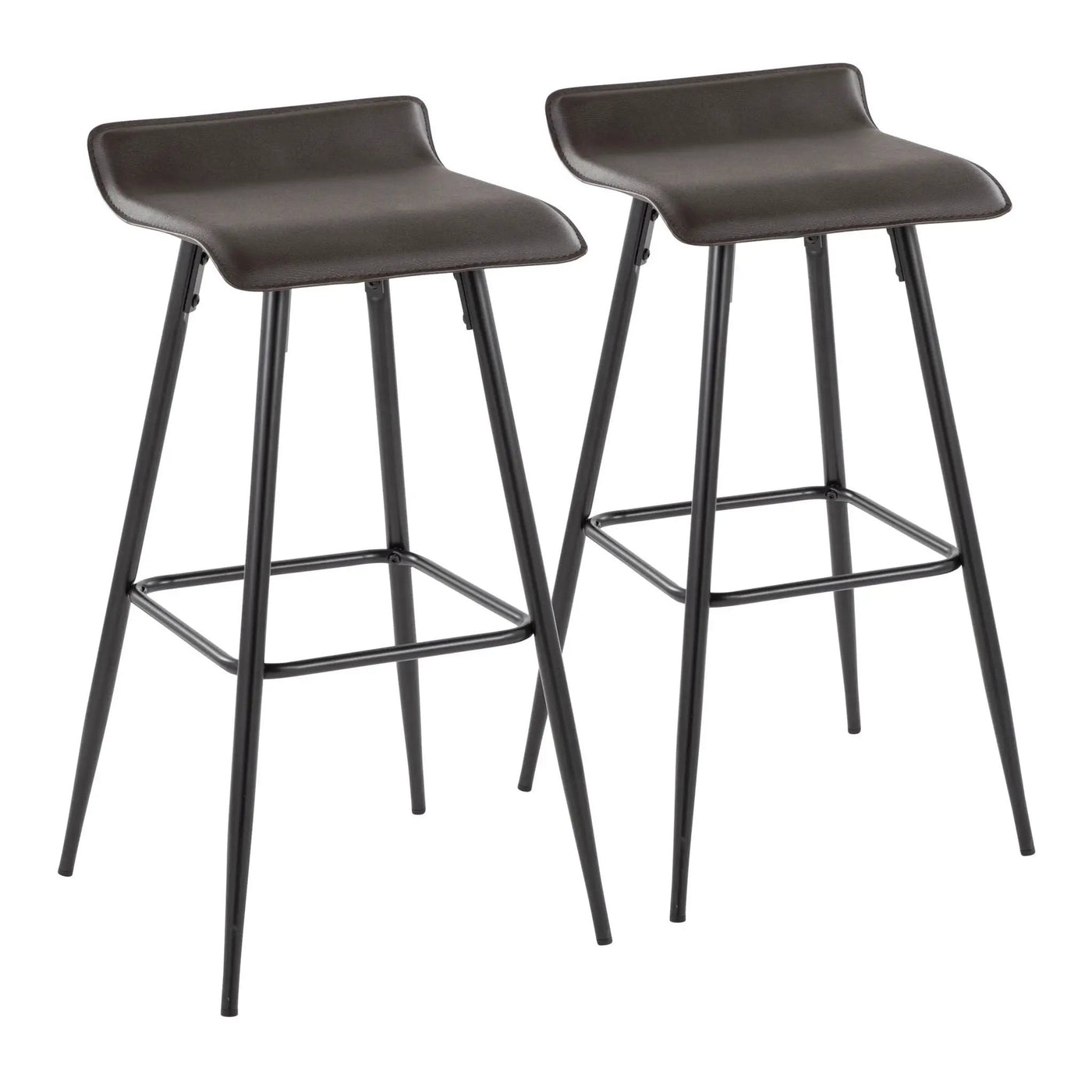 Ale - Contemporary Fixed-Height Bar Stool (Set of 2) by HouseOfZazla