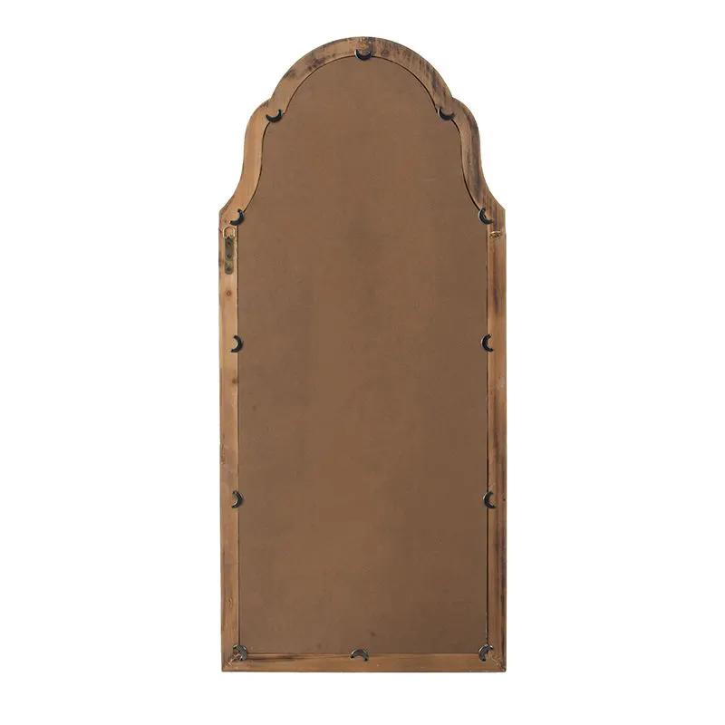 Large & Framed Wall Mirror, Arched Mirror With Decorative Window Look For Living Room - Cream by HouseOfZazla