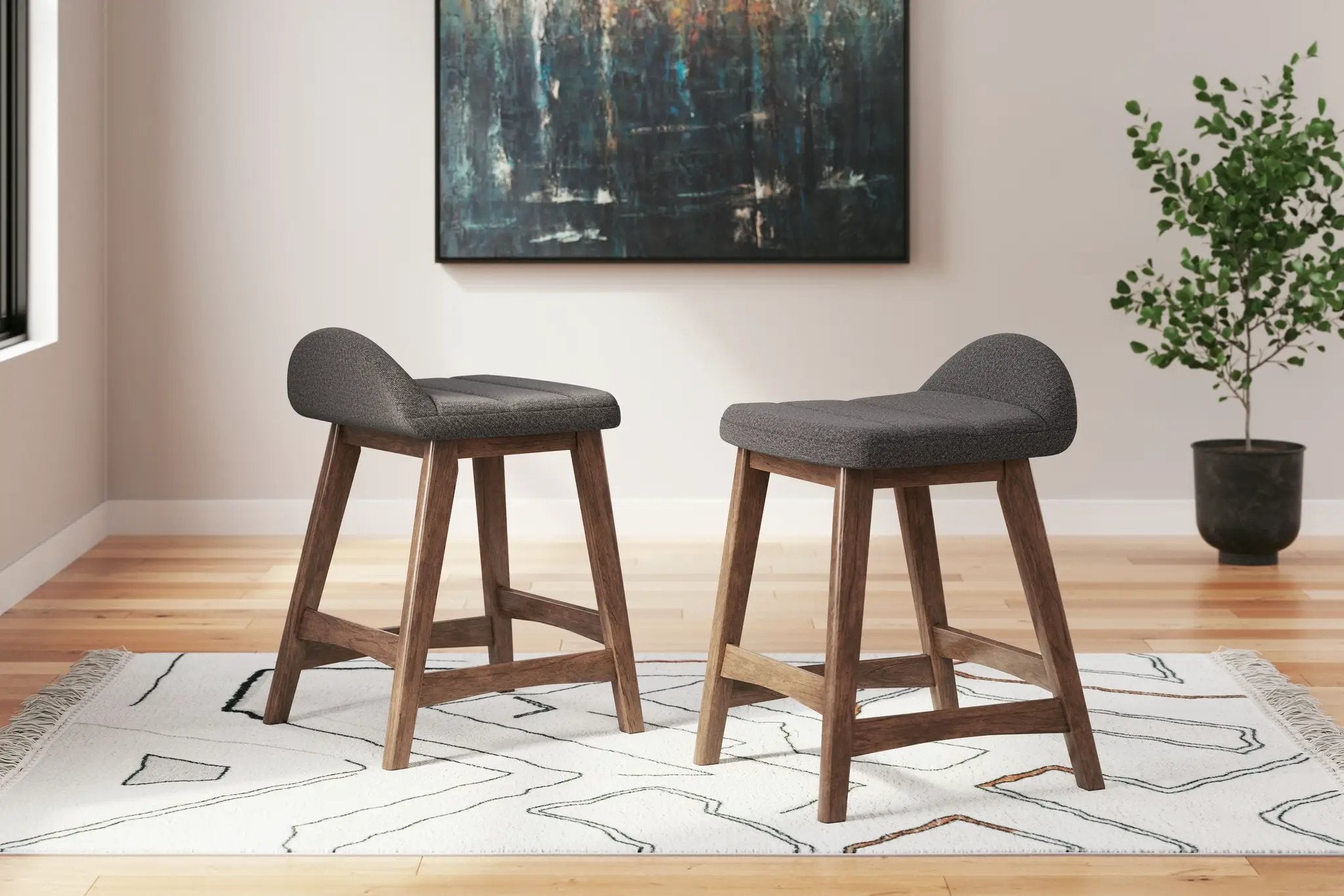 Lyncott - Upholstered Barstool (Set of 2) by Unique Piece Furniture