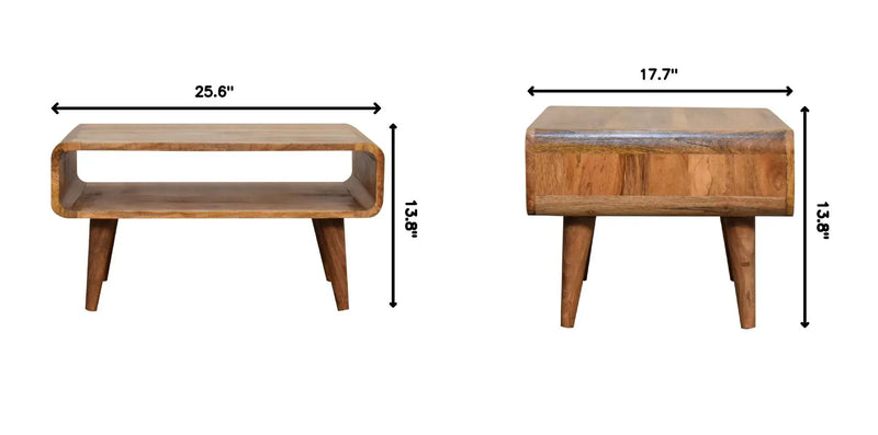 Solid Wood Open Media Unit by HouseOfZazla