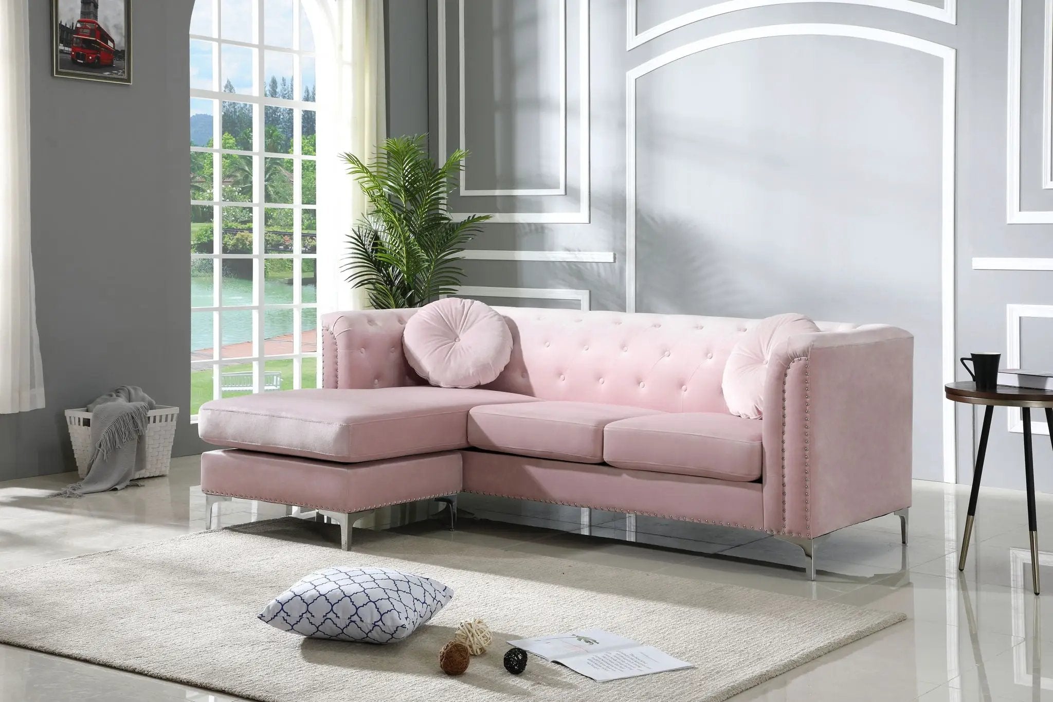 Pompano - Micro Suede Sofa Chaise by Unique Piece Furniture