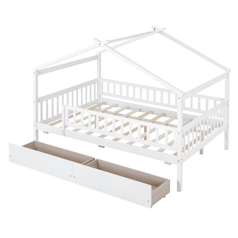 House Bed With 2 Drawers by HouseOfZazla