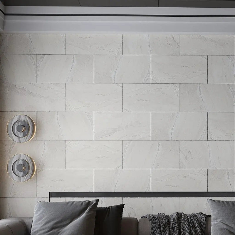 Stone Beige 12x24 Matte Porcelain Large Format Tile (6 pack, 11.62 sq ft/case) by Apollo Tile