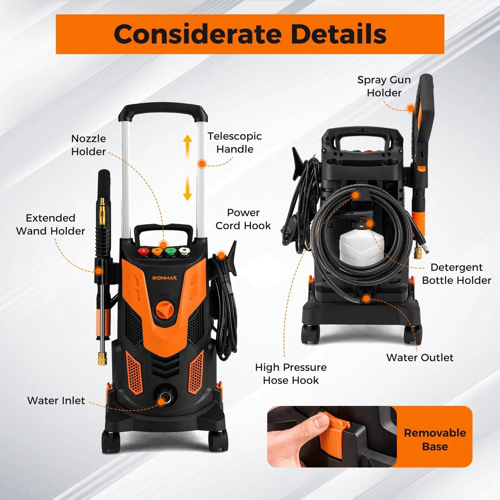 2300 PSI 1.8 GPM Electric High Pressure Power Washer by DirectDeals