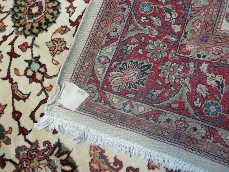 7' X 10' Vintage Handmade India Floral Oriental Wool Rug Hand knotted Carpet by Jewel Rugs