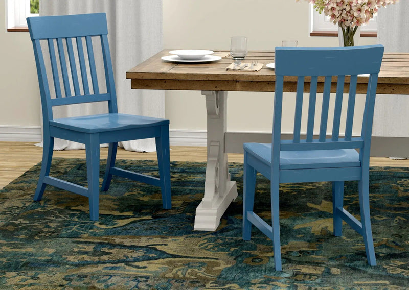 Haidel - Slat Back Dining Chairs (Set of 2) by HouseOfZazla