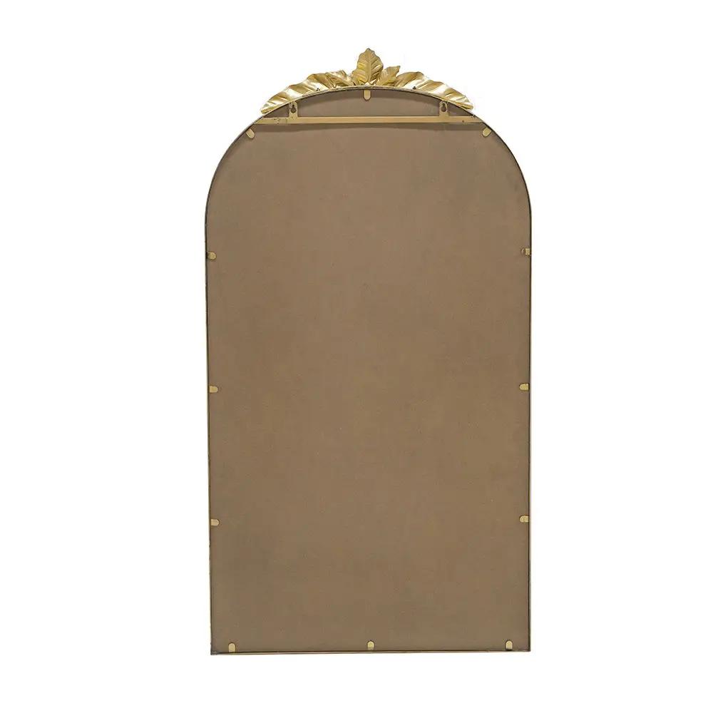 Arched Wall Mirror With Metal Frame, Wall Mirror For Living Room by HouseOfZazla