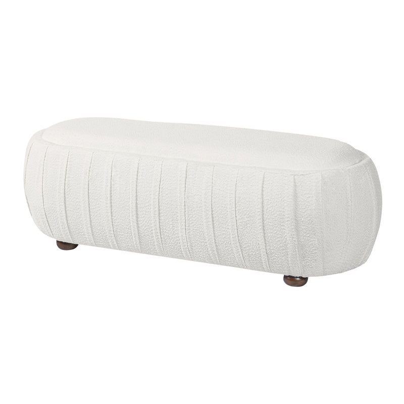 Upholstered Ottoman, Oval Shape by HouseOfZazla