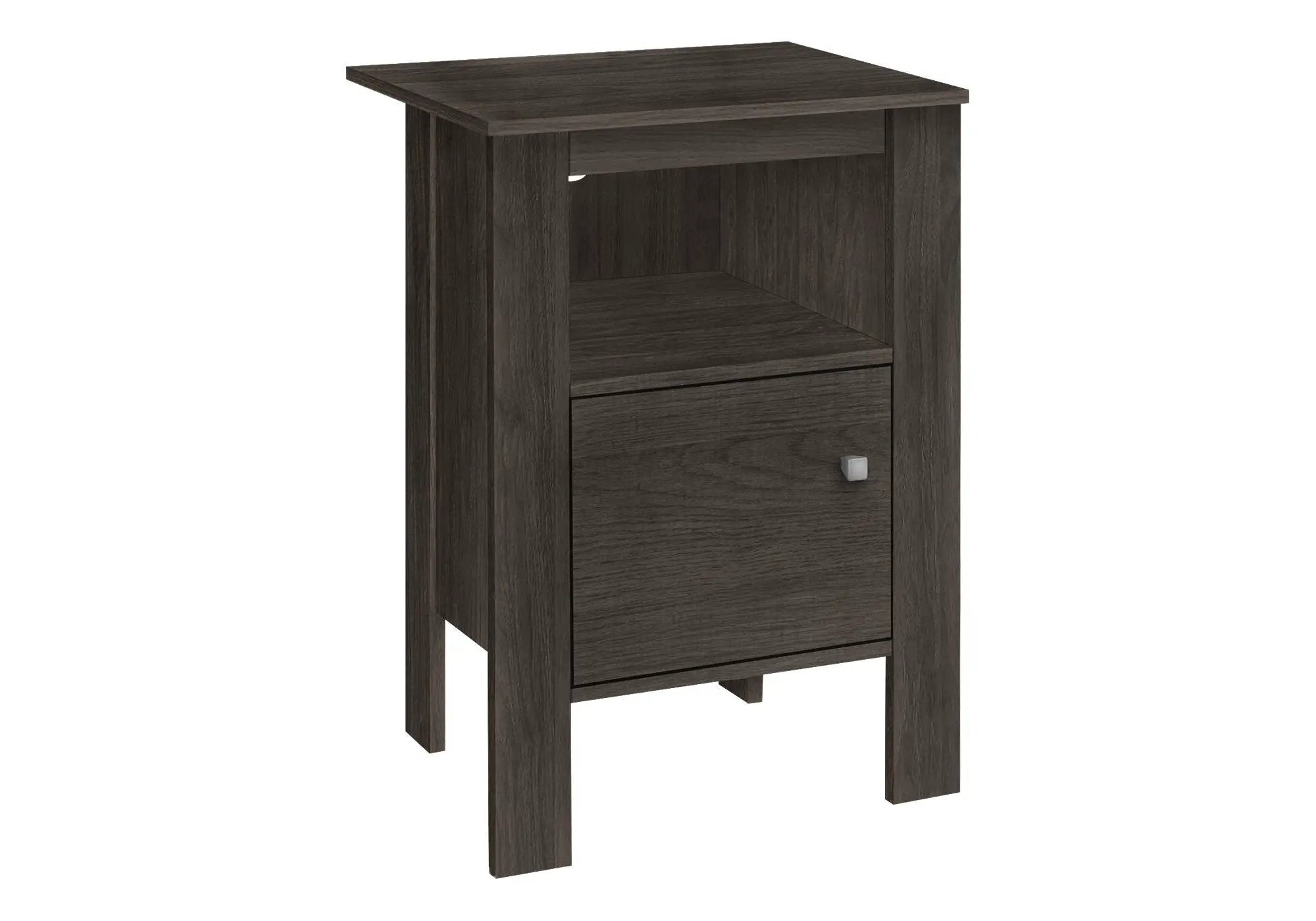 Accent Nightstand Side Table, Storage, Transitional - Oak by HouseOfZazla