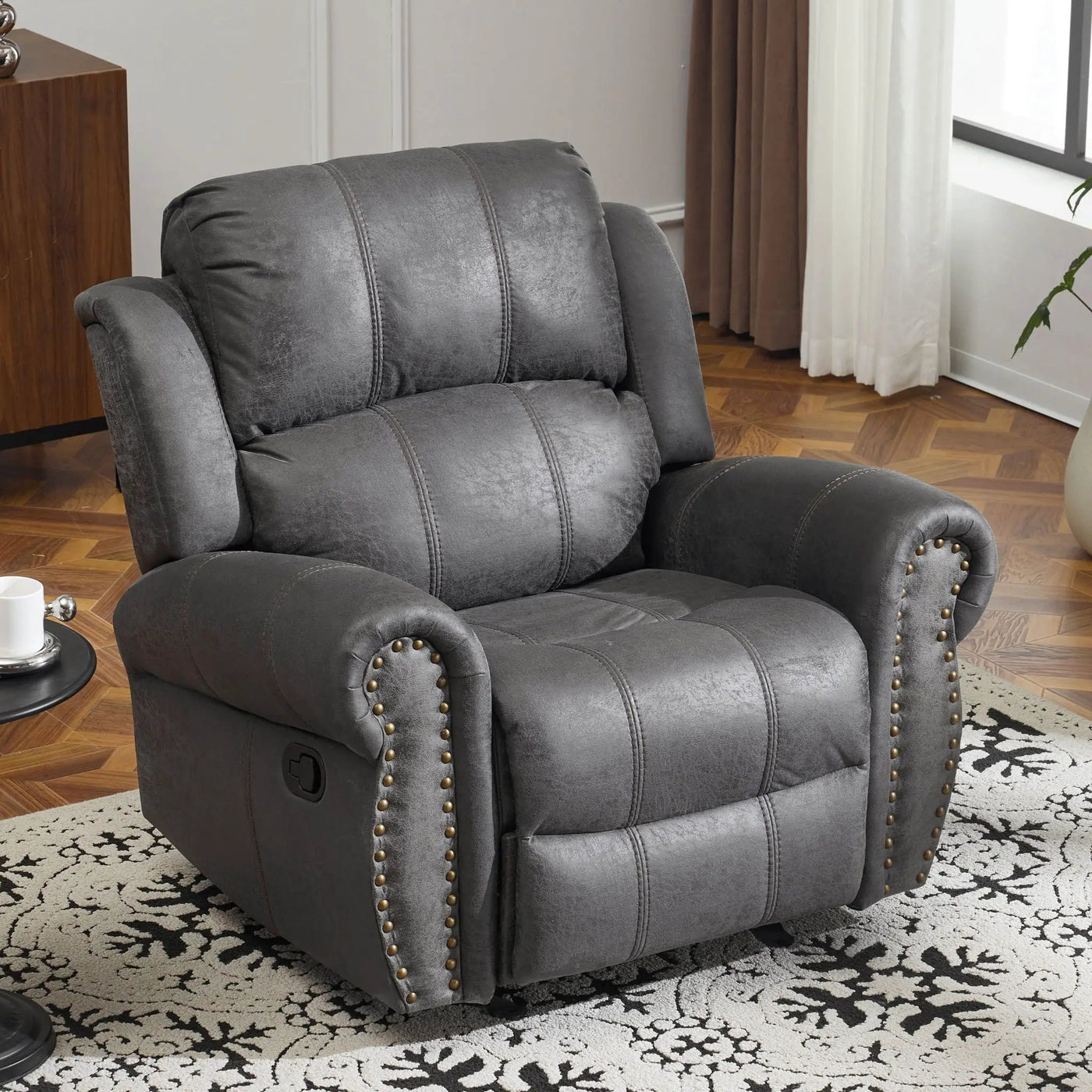 Wide Standard Manual Glider Recliner by Unique Piece Furniture