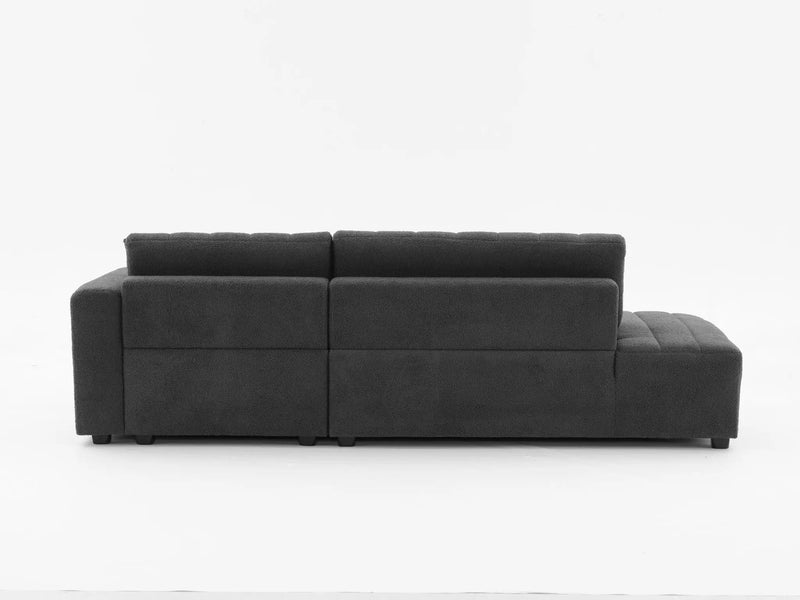 Jessica - Lamb Wool Sectional Sofa With Chaise by HouseOfZazla