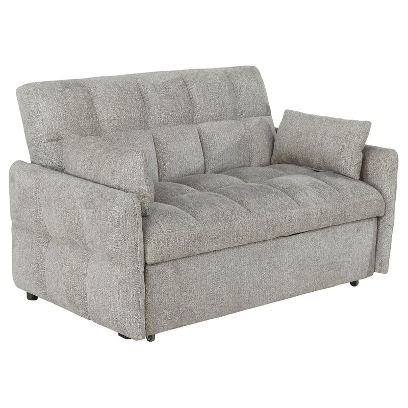 Cotswold Upholstered Convertible Sleeper Sofa Bed Light Grey by Unique Piece Furniture