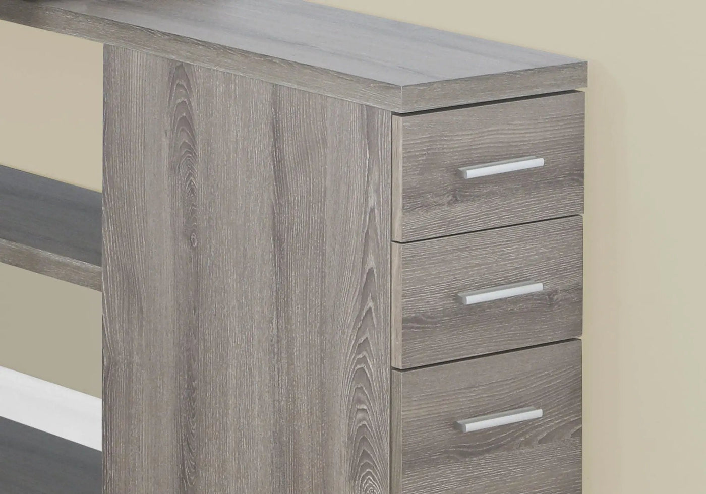 Computer Desk, Home Office, Corner, Left, Right Set - Up, Storage Drawers, L Shape, Laptop, And Contemporary & Modern by Unique Piece Furniture