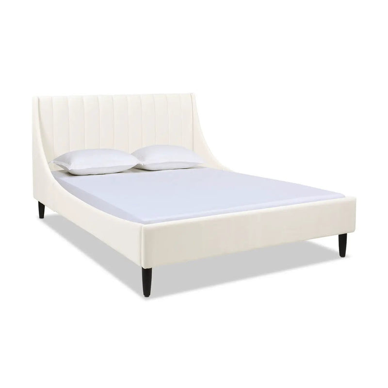 Aspen - Vertical Tufted Modern Headboard Platform Bed Set by HouseOfZazla