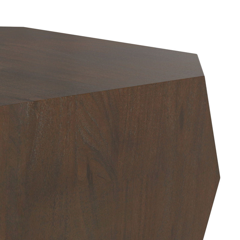 Eisley - Coffee Table With Geometric Design, - Walnut by HouseOfZazla