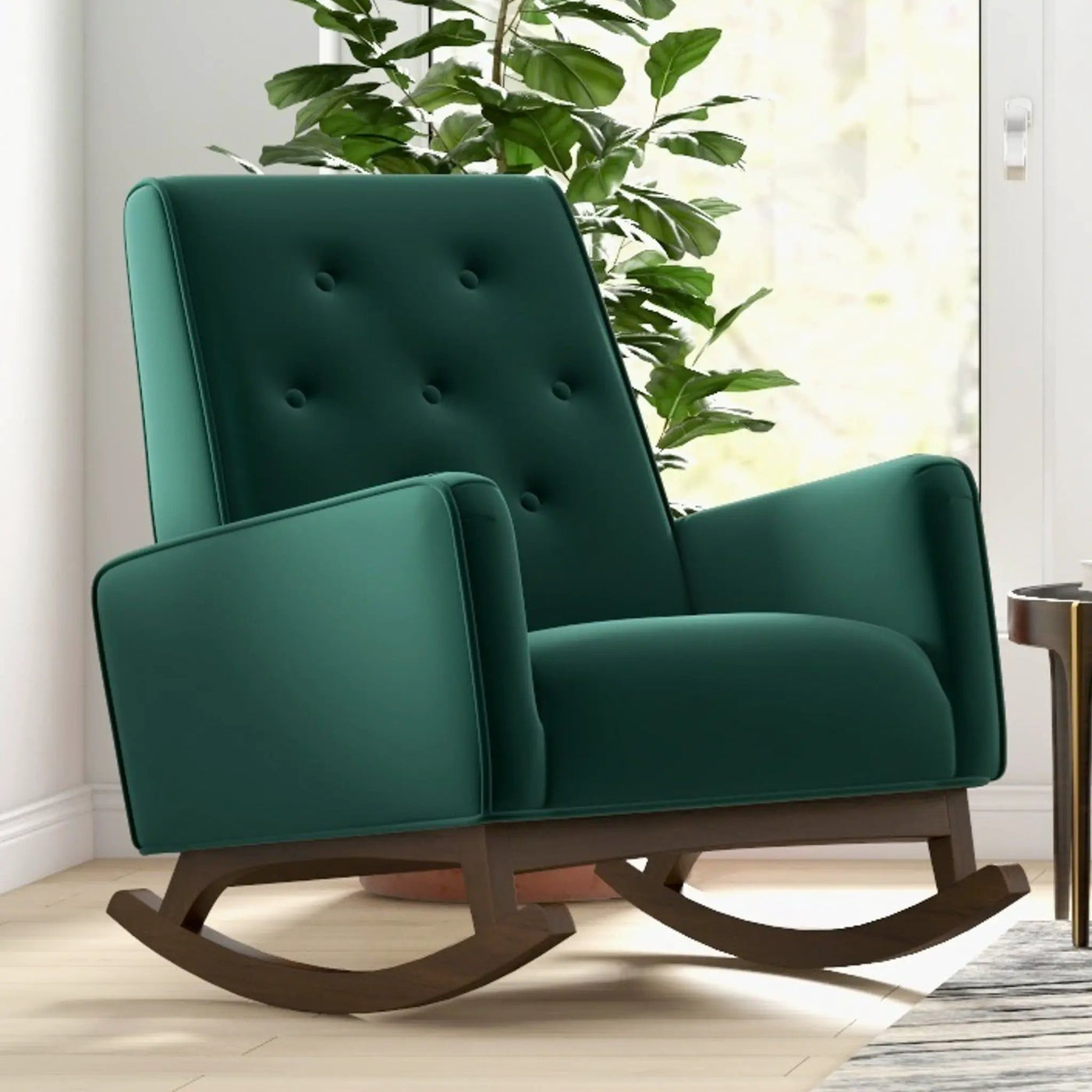 Demetrius - Solid Wood Rocking Chair by HouseOfZazla