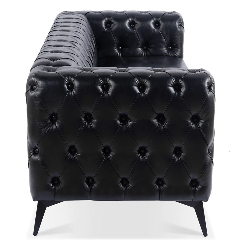 Square Arm Removable Cushion 3 Seater Sofa by HouseOfZazla