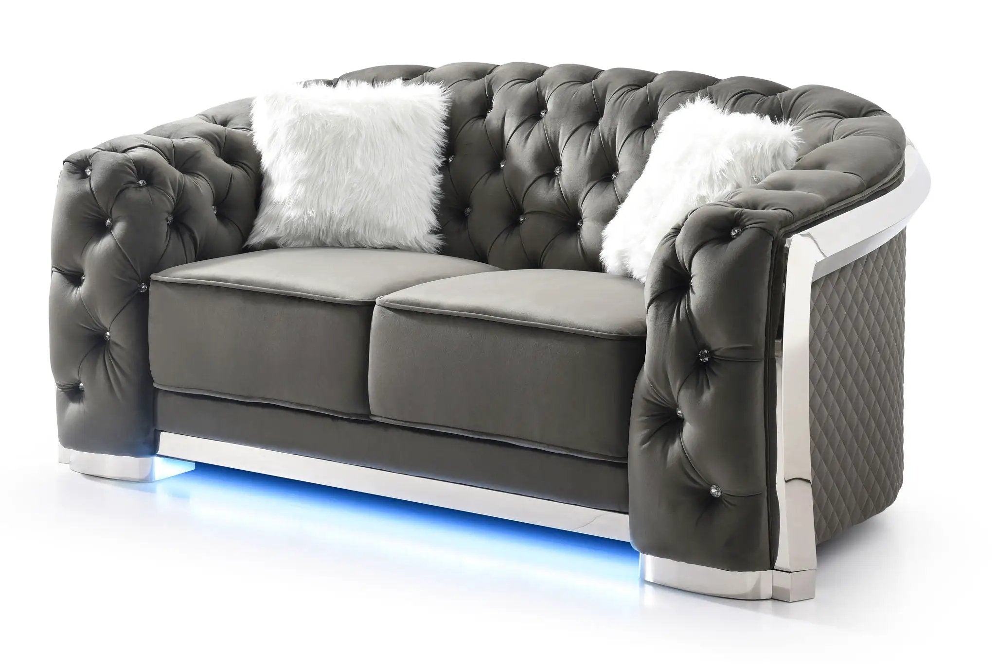 Loveseat With Flared Arms by Unique Piece Furniture