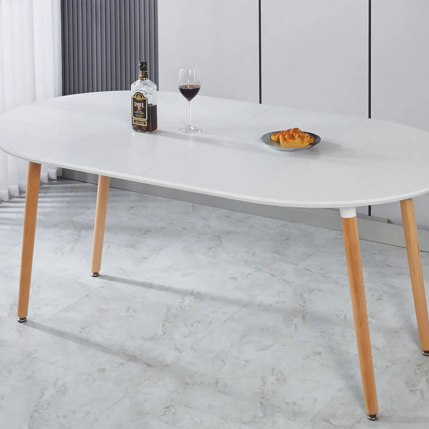 Extensible Table, Dining Table, Office Table, Coffee Table Metal Leg by Unique Piece Furniture