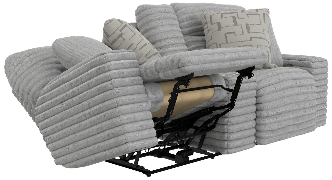 Lynx - Power Reclining Console Loveseat With Zero Gravity by Unique Piece Furniture