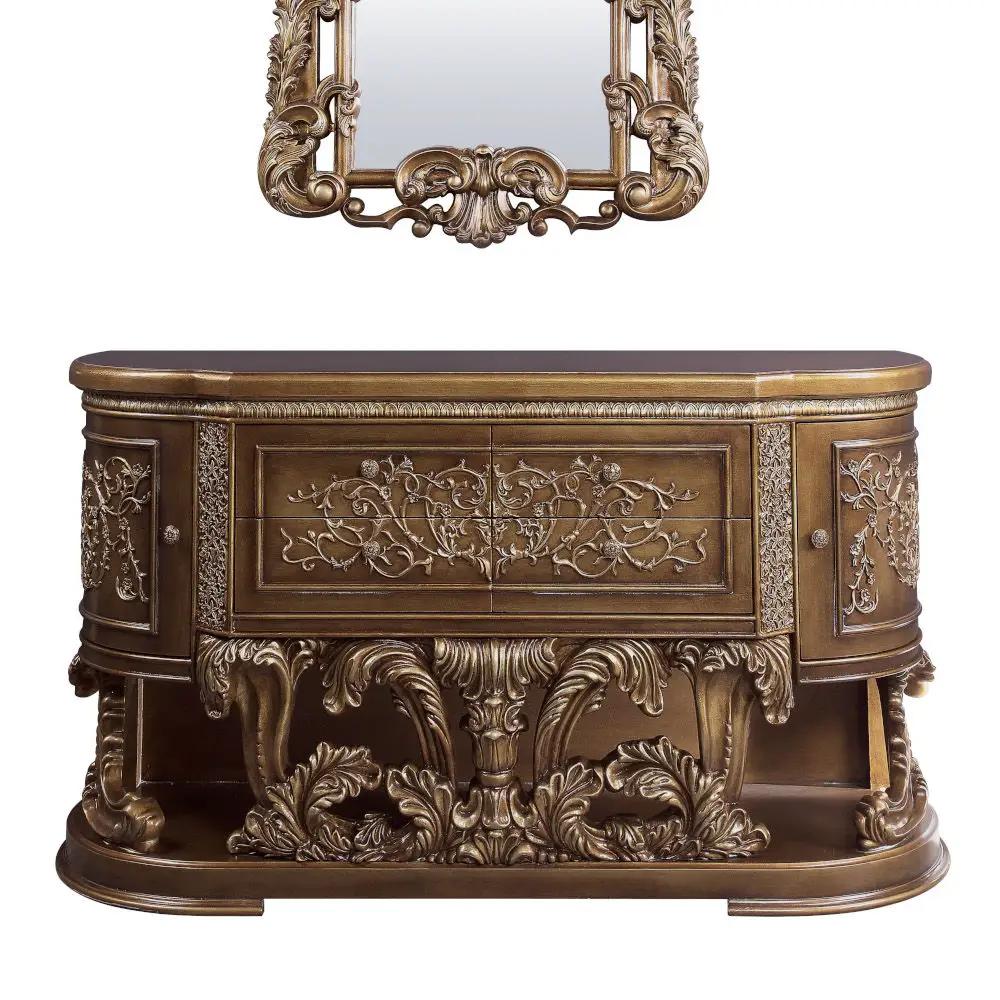 Constantine - Dresser - Brown & Gold by Unique Piece Furniture