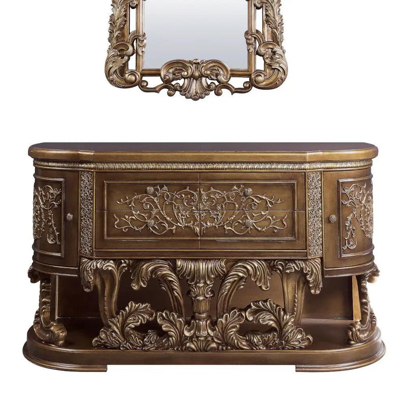 Constantine - Dresser - Brown & Gold by Unique Piece Furniture