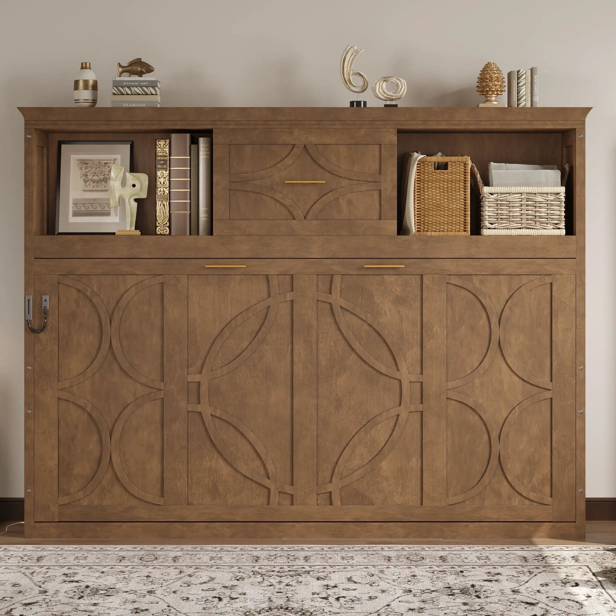 Murphy Bed With Charging Station And Drawer by Unique Piece Furniture