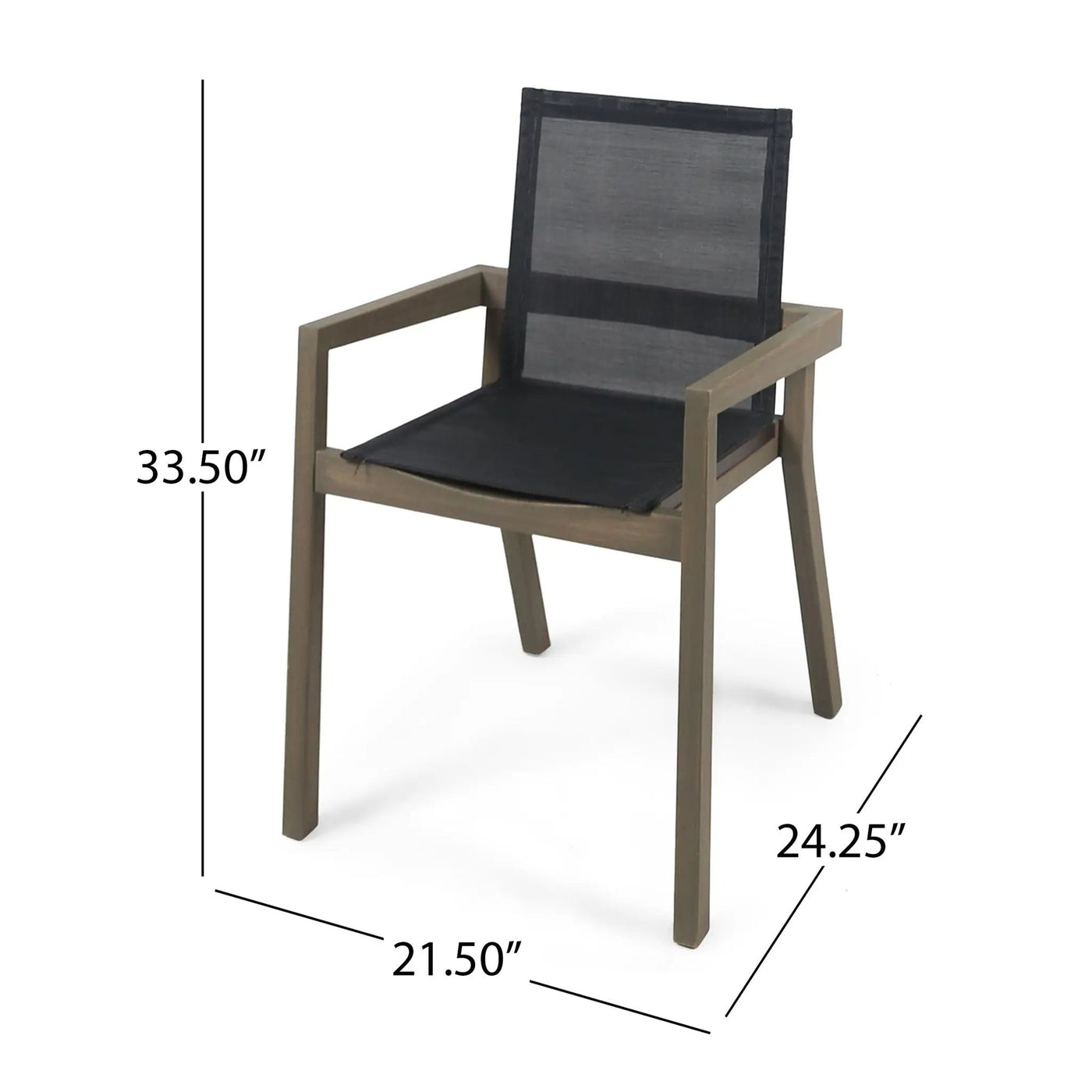 Belfast - Dining Chair With Acacia Wood Frame And Seating (Set of 2) by HouseOfZazla
