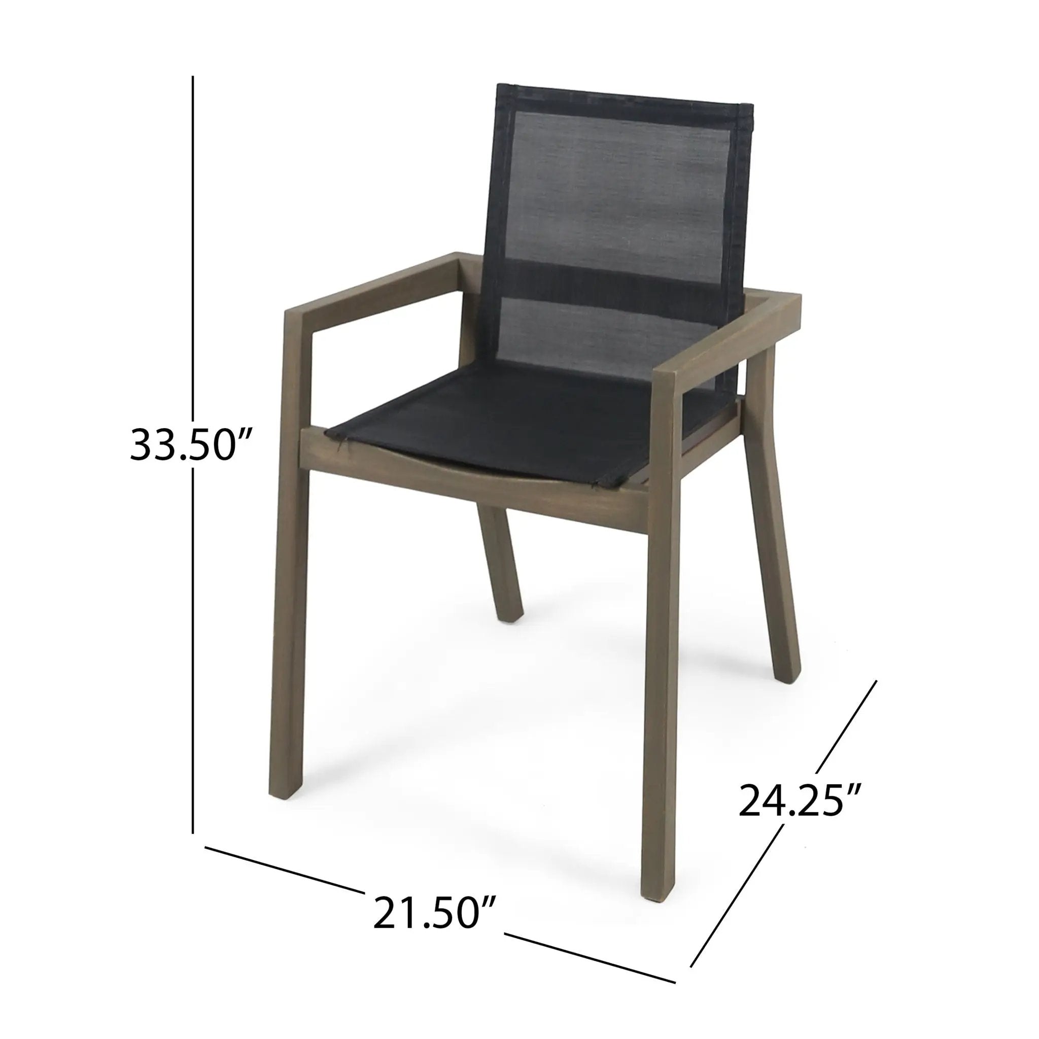 Belfast - Dining Chair With Acacia Wood Frame And Seating (Set of 2) by HouseOfZazla