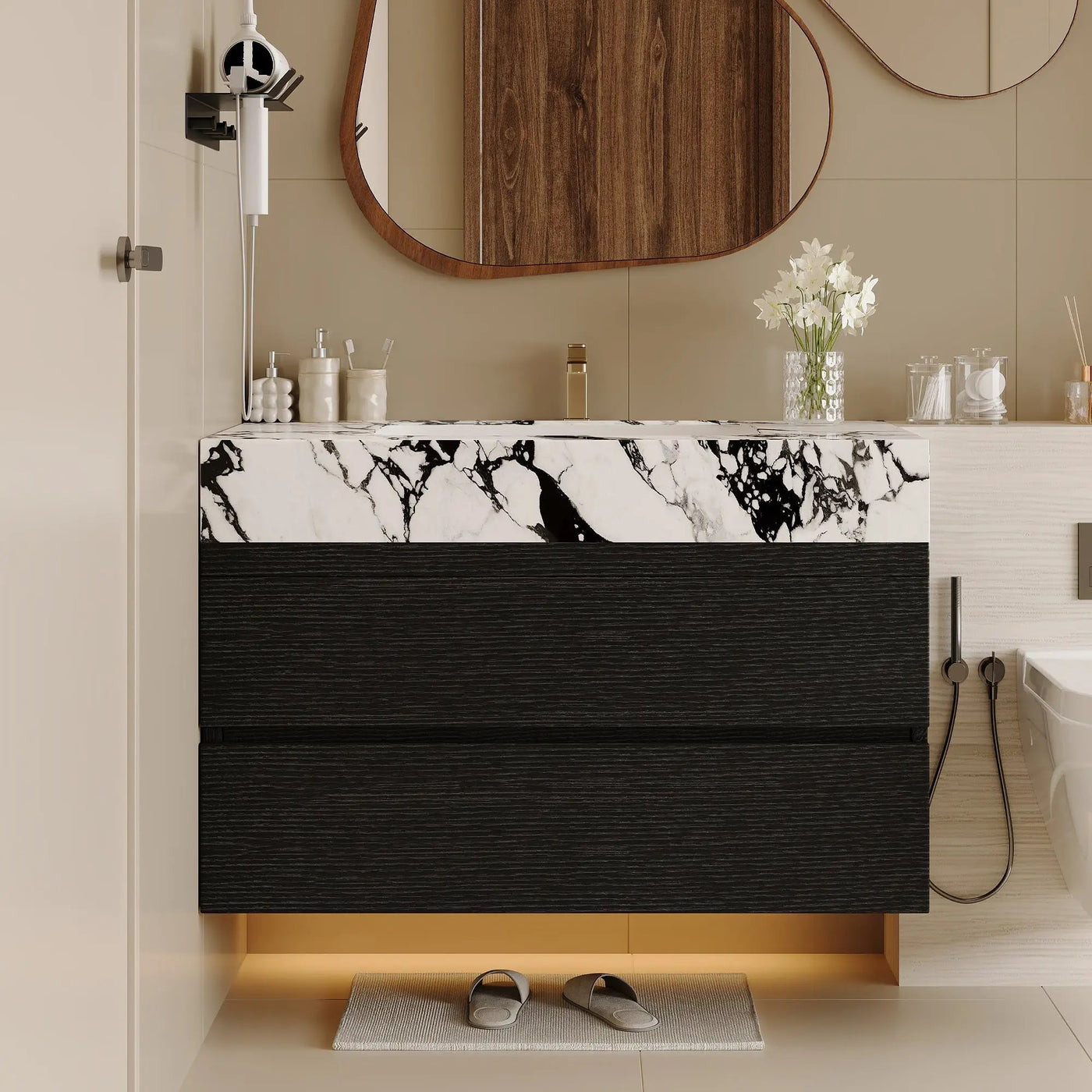 29.9" Modern Floating Bathroom Vanity by HouseOfZazla