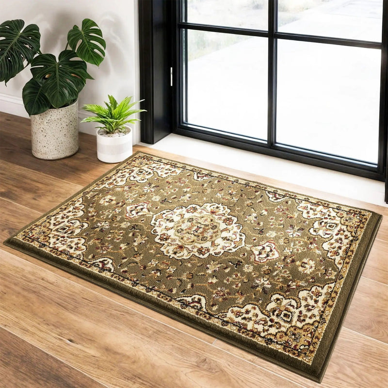 Classic GC_VIN5004 Green Area Rug by HouseOfZazla