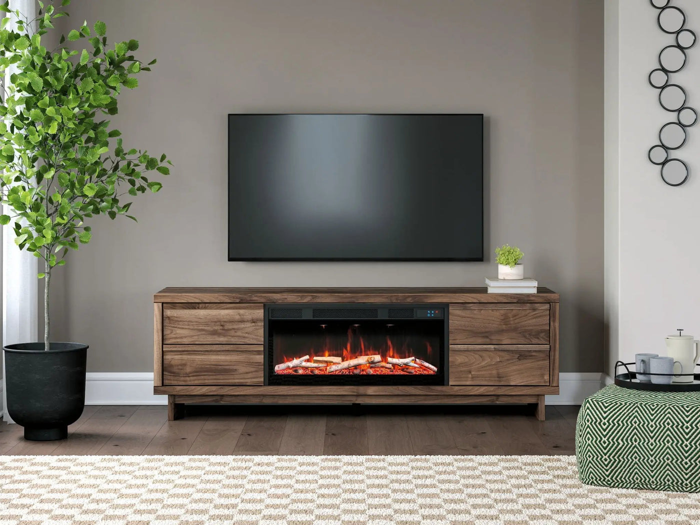 Zadilyn - TV Stand With Fireplace Option by Unique Piece Furniture