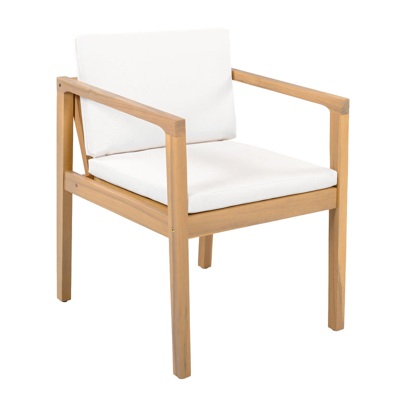 Outdoor Dining Chairs (Set of 2) with Acacia Wood Frame by HouseOfZazla
