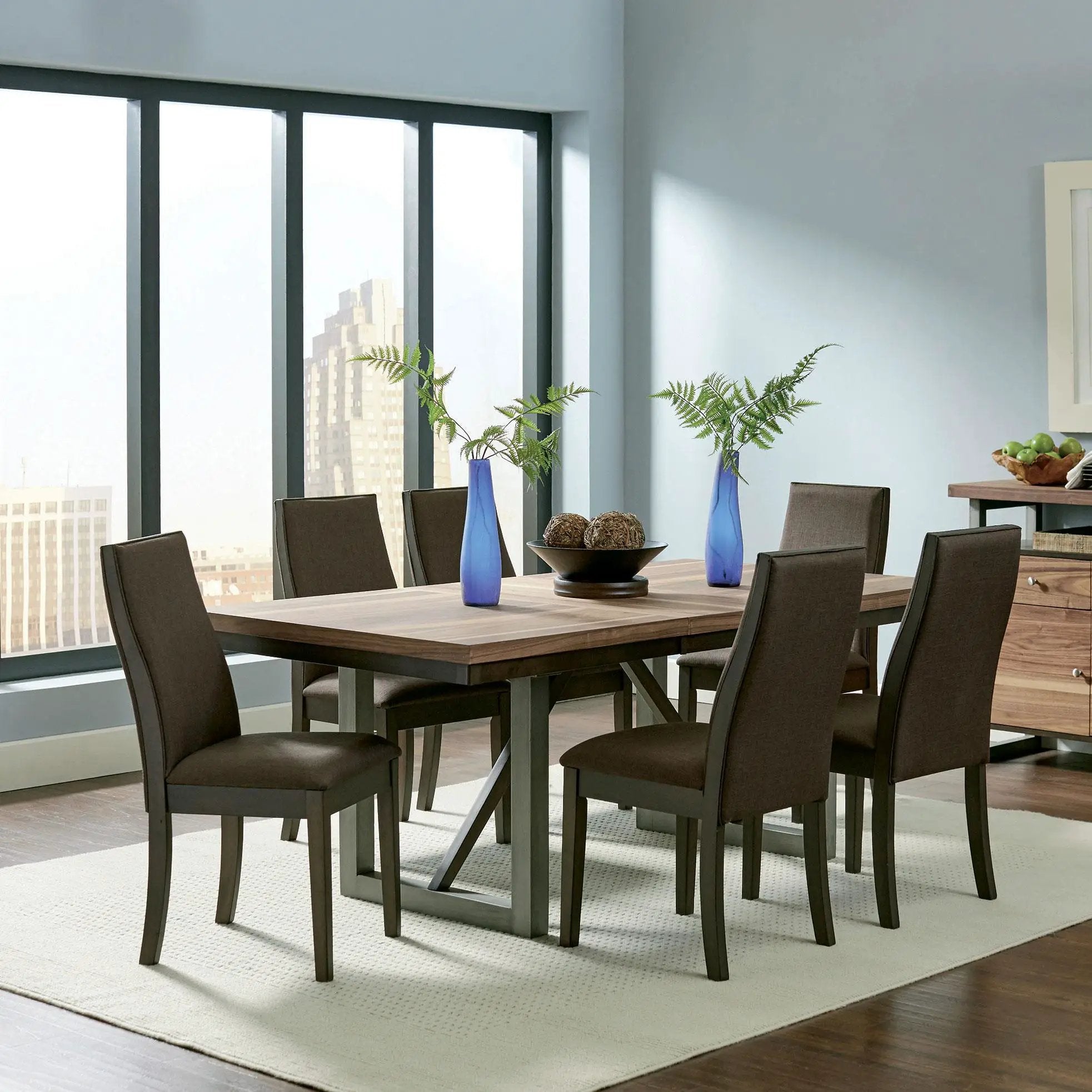 Spring Creek 77-inch Extension Dining Table Natural Walnut by Unique Piece Furniture