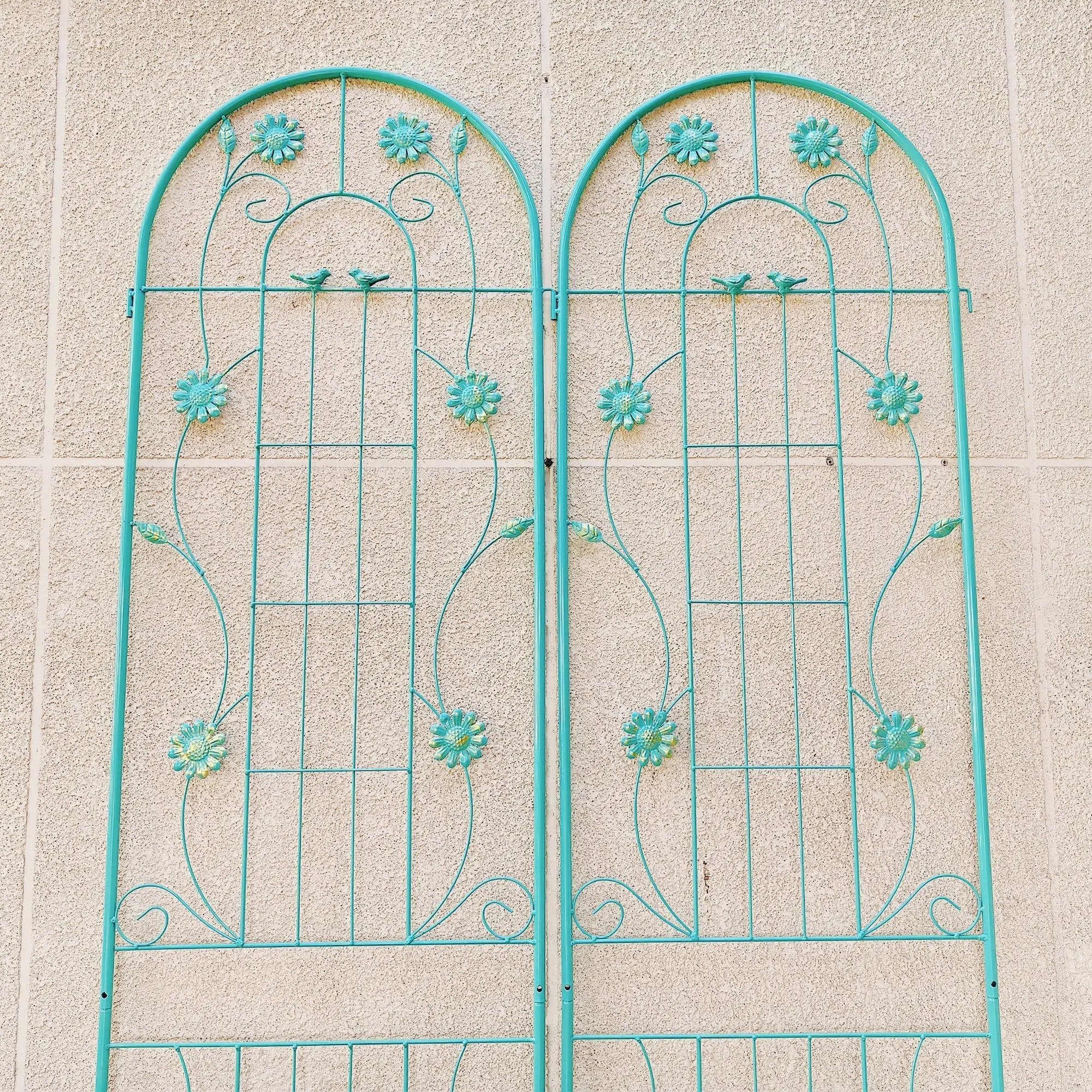 4 Pack Metal Garden Trellis 86.7'' x 19.7'' Rustproof Trellis for Climbing Plants by HouseOfZazla