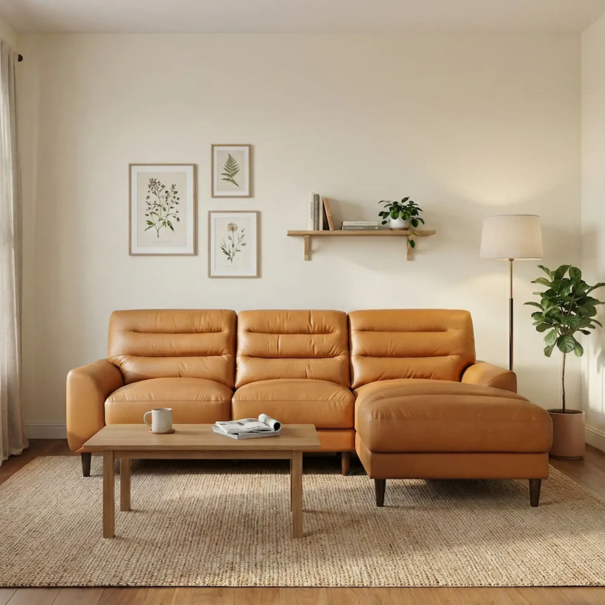 Clarion Genuine Leather Sectional by HouseOfZazla