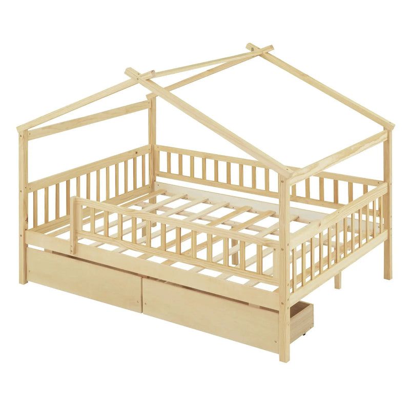 House Bed With 2 Drawers by HouseOfZazla