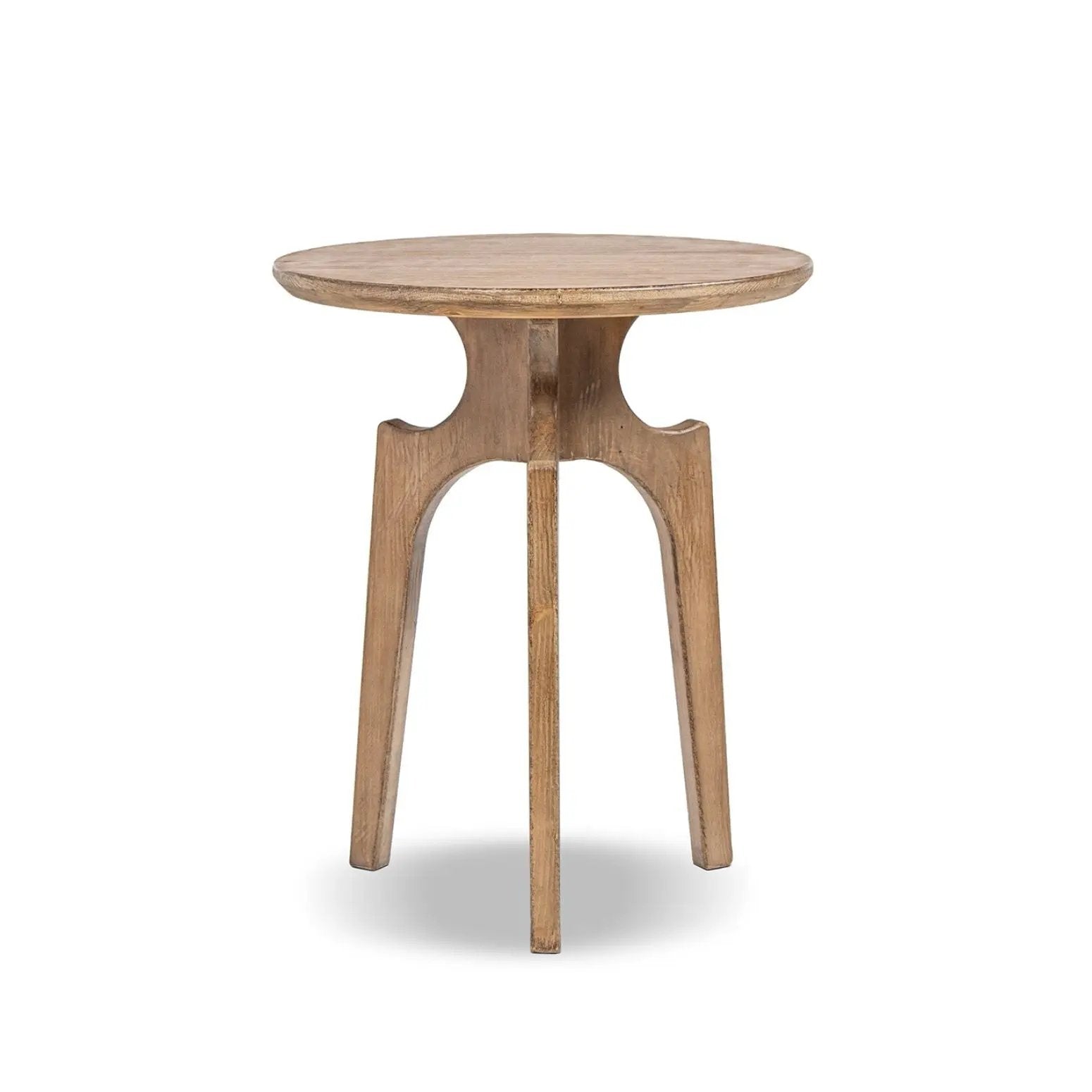 Carmel - Round Side Table - Antique Brown by HouseOfZazla