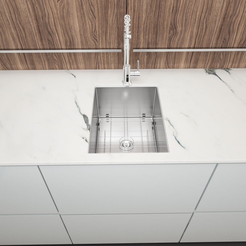 Modern Style Undermount Sink With Stainless Steel, Deep Single Bowl by HouseOfZazla