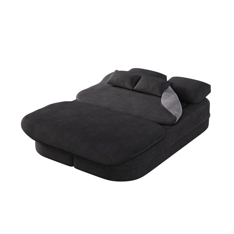 2 In 1 Foldable Sofa Bed With Multi Functional Blanket, Floor Lounge Sofa by HouseOfZazla