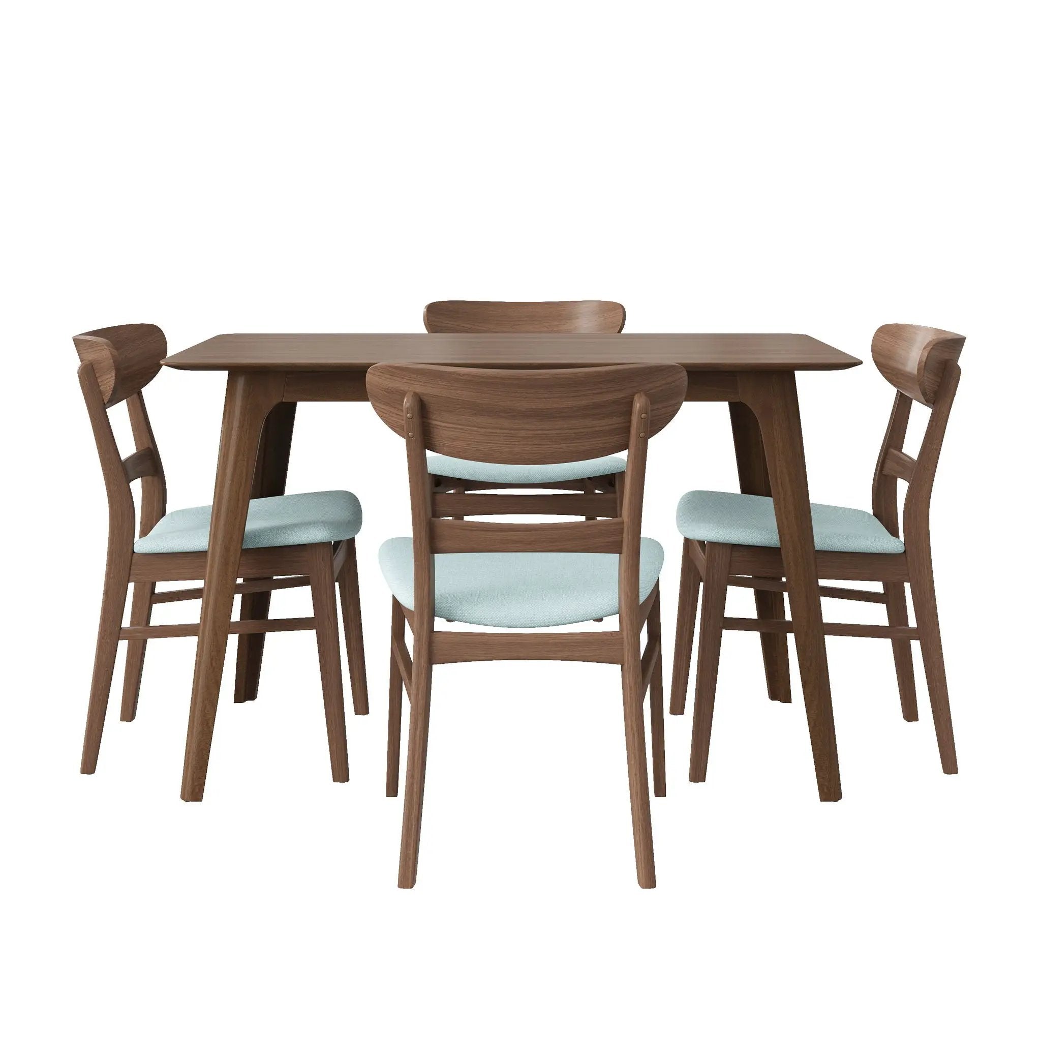 5 Piece Dining Set With Ergonomic Chairs by HouseOfZazla