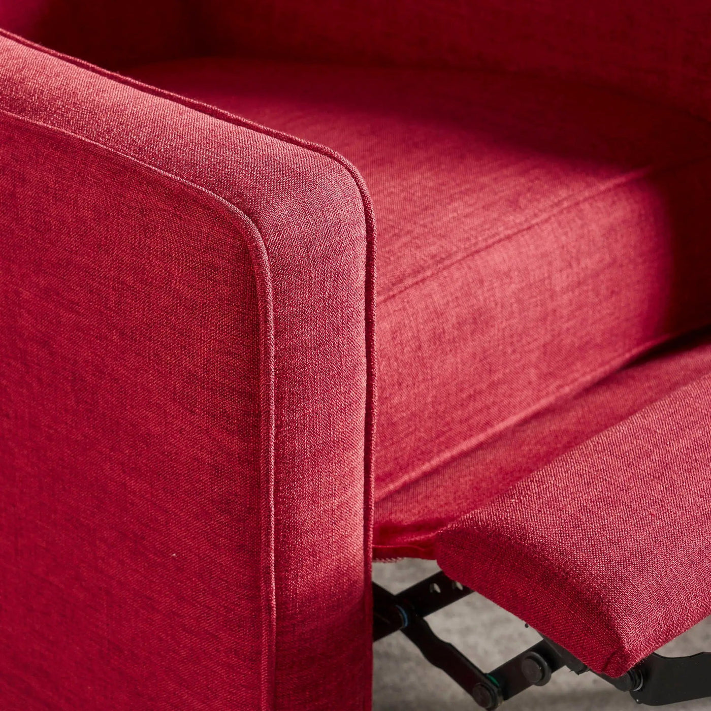 Mid-Century Modern Recliner With Button Tufted Waffle Stitch by Unique Piece Furniture
