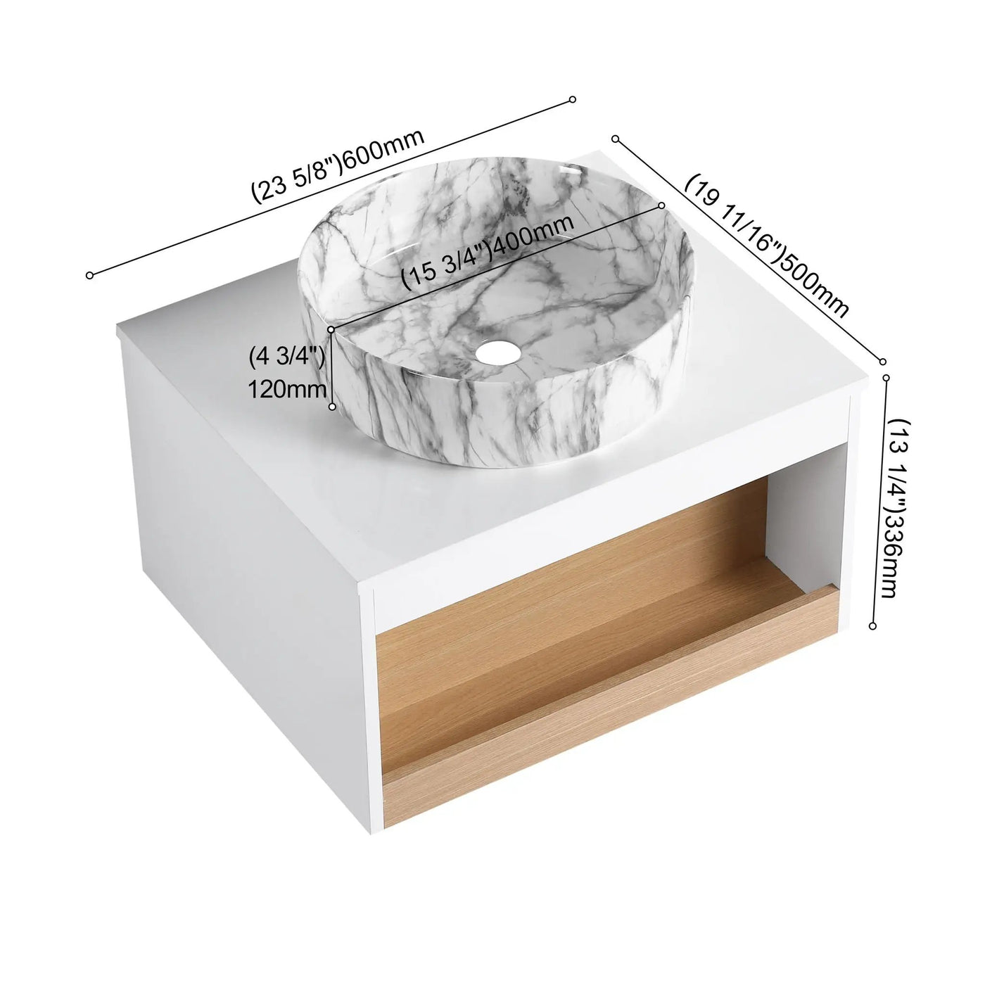 Floating Bathroom Vanity With Vessel Sink by HouseOfZazla