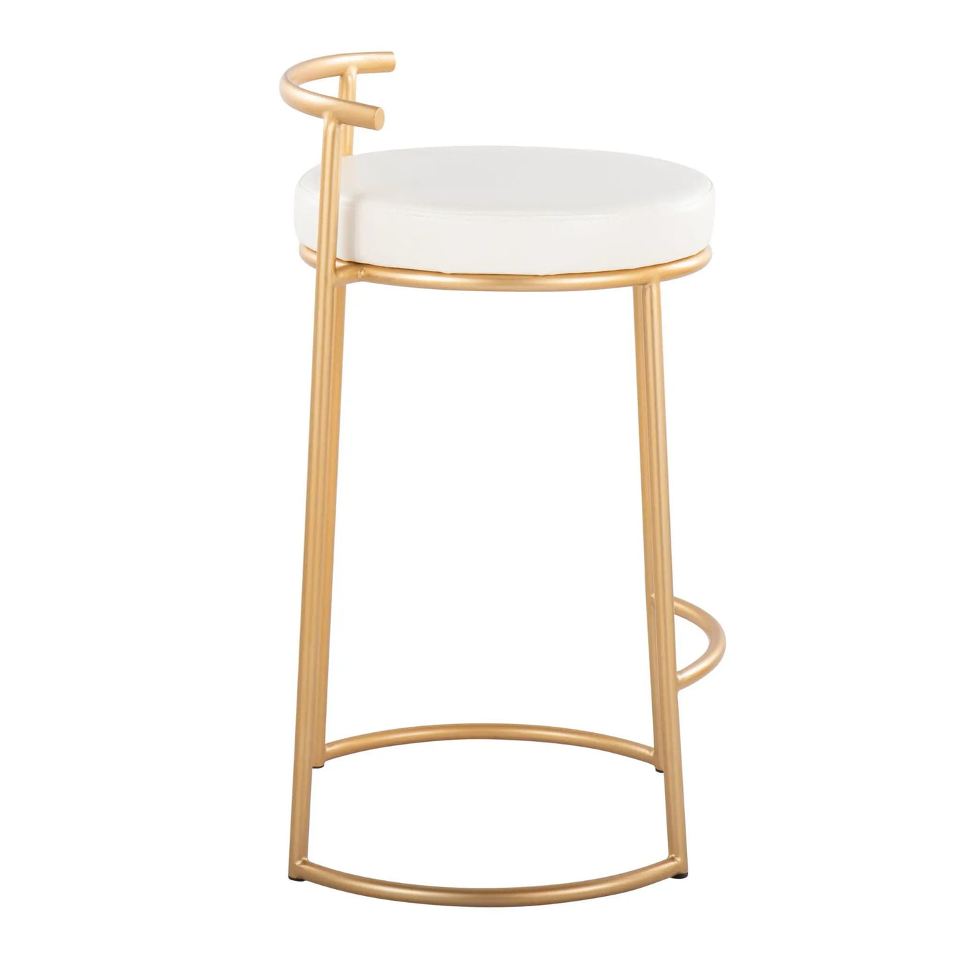 Fuji - Round Contemporary Fixed Height Counter Stool (Set of 2) by HouseOfZazla