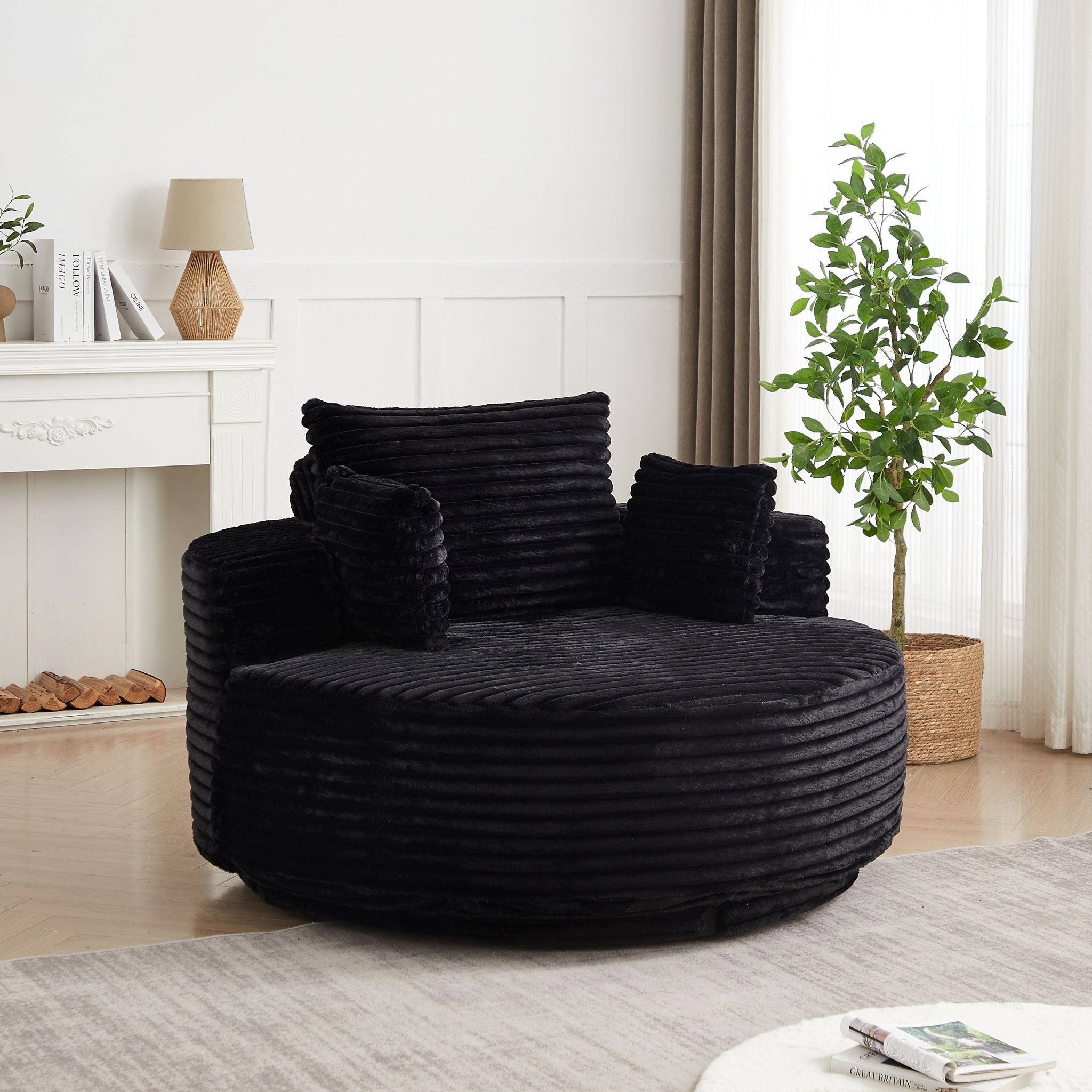 Swivel Chair With 360° Rotation For Living Room by HouseOfZazla